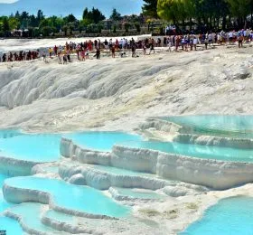 Pamukkale Day Tour from Pamukkale, Kusadasi, or Izmir Hotels tour in 2 Attractions